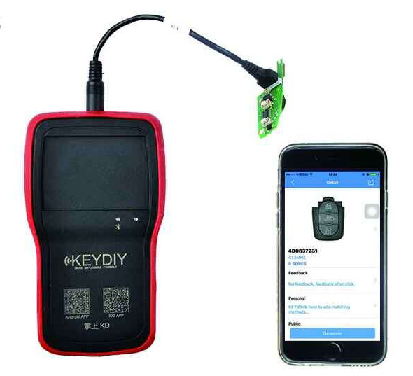 KEYDIY KD900 + لجهاز IOS Android Bluetooth Remote Maker-1