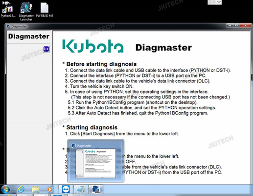 FOR KUBOTA DIAGNOSTIC KIT PYTHON FOR KUBOTA DIAGMASTER PYTHON INTERFACE KUBOTA TAKEUCHI DIAGNOSTIC TOOL+CF54 LAPTOP