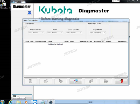 FOR KUBOTA DIAGNOSTIC KIT PYTHON FOR KUBOTA DIAGMASTER PYTHON INTERFACE KUBOTA TAKEUCHI DIAGNOSTIC TOOL+CF54 LAPTOP