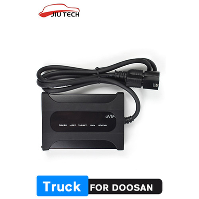 Doosan uVIM diagnostic tool excavator forklift engine fault detection OBD interface DDT CARNICS SCR DPF DMS-5 DCUECUG2+C