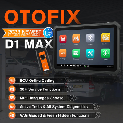 OTOFIX D1 Max Diagnostic Scanner Bi-Directional Bluetooth Scan Tool ECU Coding OBD2 Diagnostic Tools 2 Year Free Update