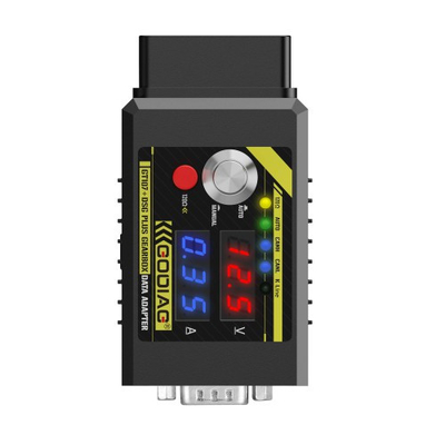 Newest GODIAG GT107+ DSG Plus Gearbox Data Adapter with Voltage Current Display Detachable gold-plated DB9 connection interface