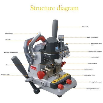 Xhorse Dolphin XP-007 XP007 Manually Key Cutting Machine for Laser/Dimple/Flat Keys