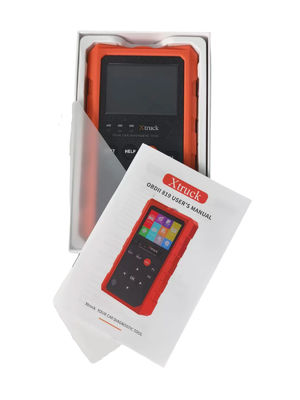 Xtruck 819 OBDII Diagnostic Scanner with 9 Major Protocols Support 2.8-inch IPS Display and 16-pin OBDII Connector for Post-2000 Vehicles