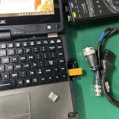 Getac V110 Laptop with For Deutz-Fahr SerDia 4.0 software Diagnostic Tool SDF D-Tech 1.0 for deutz Fahr 4 x CAN K/L-Line Truck Programming