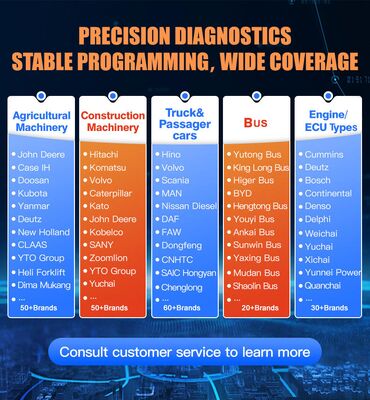 Ecu Programming Tool Engine Dance X5 Ultra Commercial Vehicle Truck Diesel Engine ABS EBS TABS SCR Andurea Pump DPF Diagnostic