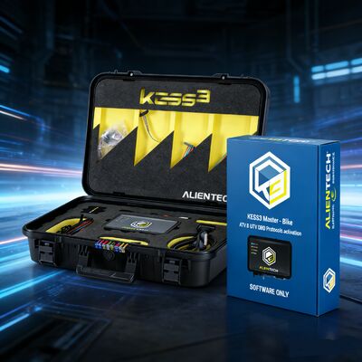Alientech KESS3 Master Kit for Motorcycle ATV UTV - OBD Protocols Activation Powersports ECU Tuning Hardware with Software