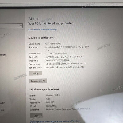 Toughbook Rugged Tablet CF33 I7 7600 16GB Ram CF-33 I5 7300 8G With Base Keyboard 12" 2K Touch Screen Auto Diagnostic PC Laptop