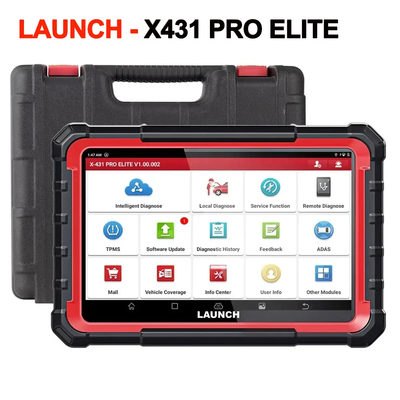 LAUNCH X431 PRO ELITE 8'inch Car Diagnostic Tools Auto OBD OBD2 Scanner All System CANFD/DOIP Active Test 32 Reset ECU C