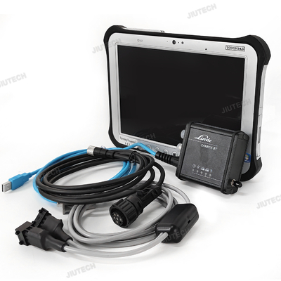 طقم تشخيص رافعة شوكية Linde Canbox BT مع جهاز لوحي FZG1
