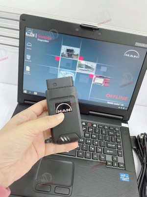 لأداة تشخيص M-A-N T427 واجهة تشخيص الشاحنات جهاز برمجة المعلمات معايرة WLAN مراقبة CF53 Laptop