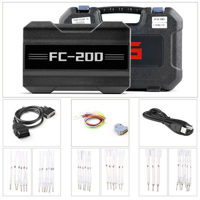 CG FC200 مبرمج وحدة التحكم الإلكترونية (ECU) الإصدار الكامل مع محول MPC5XX لمعالجة بيانات BOSCH MPC5xx للقراءة/الكتابة على المنضدة