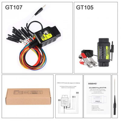 GODIAG GT105 ECU IMMO Kit Plus GT107 DSG علبة التروس تحويل البيانات القراءة / الكتابة لـ DQ250 ، DQ200 ، VL381 ، VL300 ، DQ500 ، DL501 متوافق مع PCMTuner ، Kess V2 ، PCMFlash ، KTMBench ، إلخ
