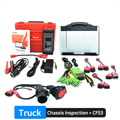 CF53 كمبيوتر محمول مع نسخة كاملة من معدات التشخيص لأجهزة استشعار الإرسال XTRUCK الهيكل معدات الفحص المهنية