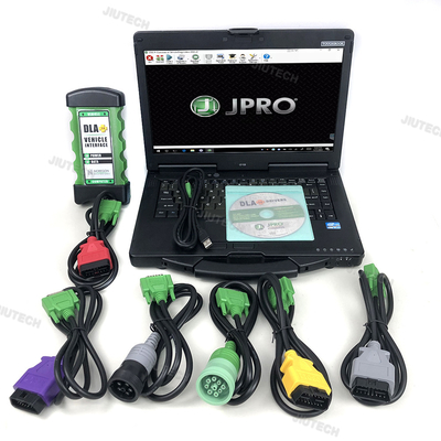 جهاز فحص CF53 محمول مع DLA لعام 2024 لأداة تشخيص jpro dla + واجهة مركبة 2.0 برنامج ديزل الأحدث ماسح ضوئي للخدمة الشاقة لأداة تشخيص الشاحنات