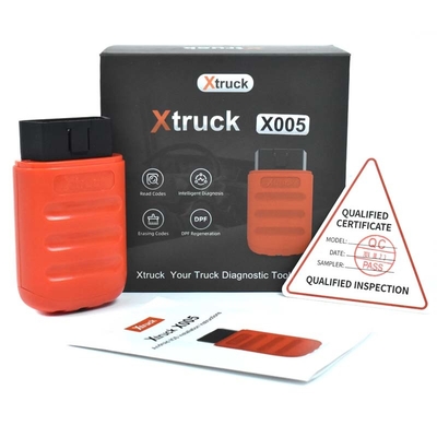 Xtruck X005 جهاز تشخيص ذكي لجهاز الكمبيوتر الرقمي دعم القراءة والومضات لـ SHAC-MAN SINOTRUK Dong-Feng FAW WEICHAI