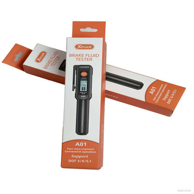 جهاز اختبار سائل الفرامل العالمي Xtruck A01 مع مسبار عالي الدقة وشاشة HTN للكشف عن زيت الفرامل DOT3/4/5.1