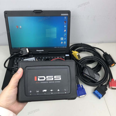 جهاز فحص وتشخيص Isuzu IDSS الأصلي مع جهاز كمبيوتر محمول CF53، إصدار البرنامج 2025، الكل في واحد (أجهزة وبرامج)، يدعم لغات متعددة لتشخيص الشاحنات والحفارات.
