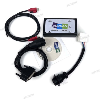 Getac V110 laptop + For Doosan uvim Excavator Forklift Engine Fault Detector DDT SCR DPF DCU ECU Scanner Fault Diagnostic Tool