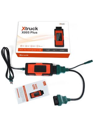 Xtruck X005 Plus Mobile App Diagnostic Tool Bluetooth ECU Flash Scanner Live Data, DPF Regen for Heavy Duty Trucks Shacman/FAWDE/Sinotruk/Dongfeng