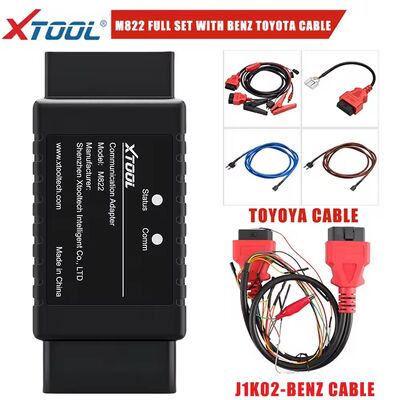 محول XTOOL M822 M821 لبنز كل المفاتيح المفقودة لتويوتا 8A برمجة المفاتيح تحتاج إلى العمل مع مبرمج KC501 لـ PAD3 X100MAX