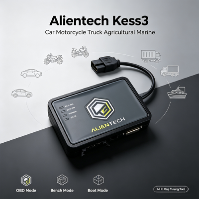مبرمج وحدة التحكم الإلكترونية Alientech KESS V3 متعدد البروتوكولات مع نقل ملفات أسرع 10 مرات وترقية من عبد إلى رئيسي