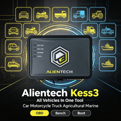Alientech KESS V3 منصة ضبط ECU مع نظام OBD ثلاثي الوضع البدء 7x أسرع معالج صغير و 10x أسرع نقل الملفات