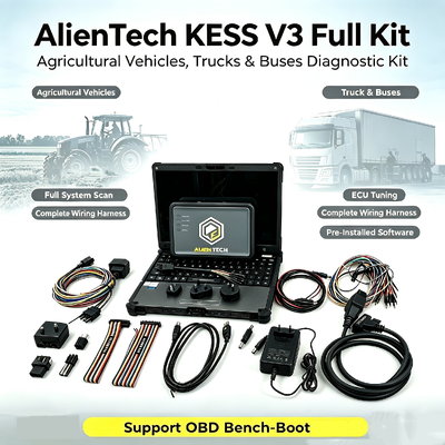 أداة برمجة الجهاز الكهربائي الالكتروني KESS3 من Alientech مع واجهة متعددة اللغات لتنسيق بدء تشغيل أجهزة الكمبيوتر الالكتروني و 12 شهراً اشتراك مجاني